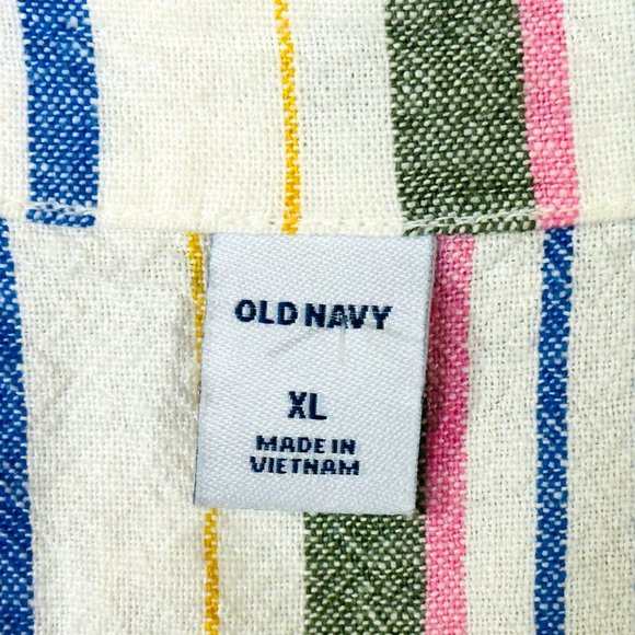 Old Navy Linen Blend Striped Dress - XL - Picture 8 of 8